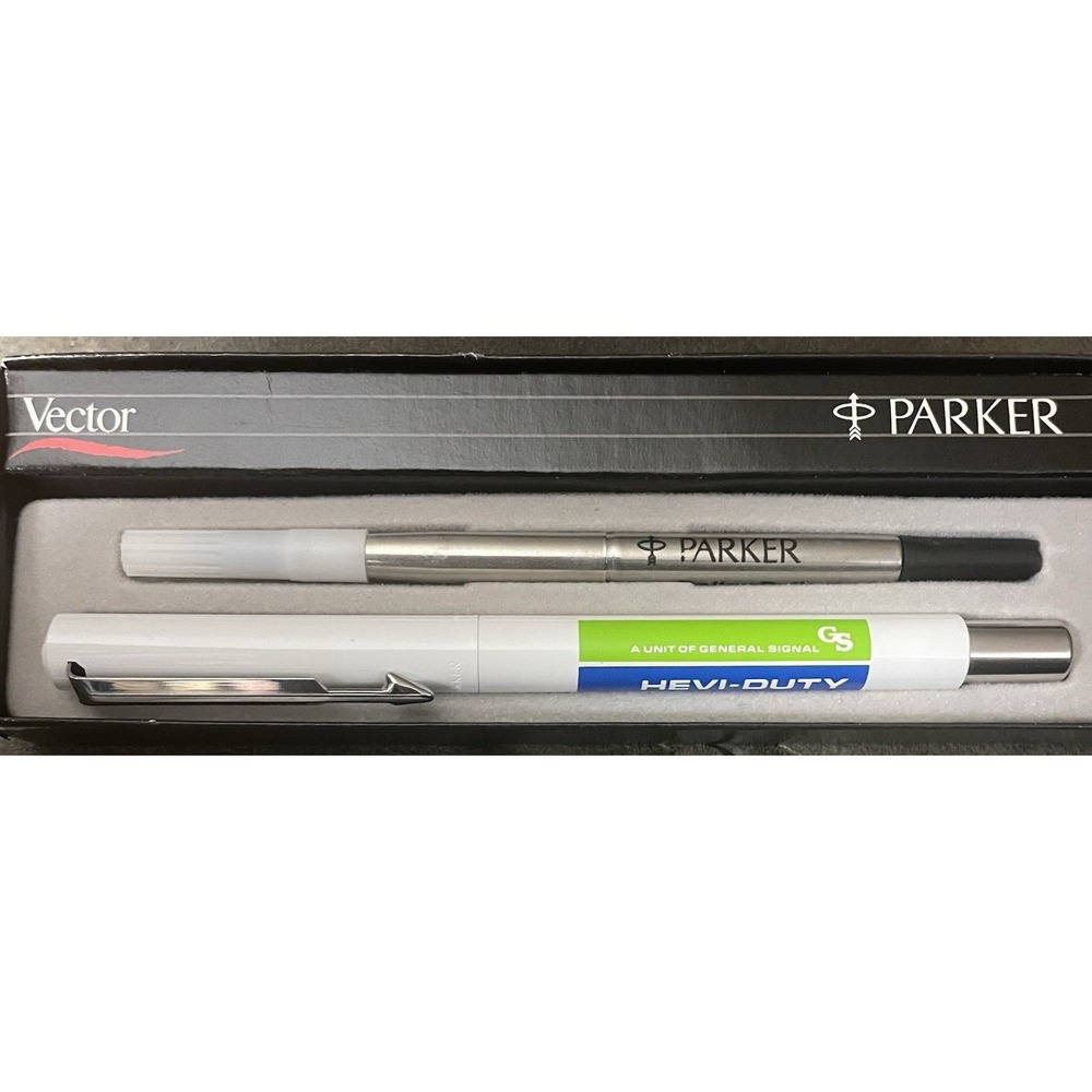 PARKER VECTOR Advertising Pen & Refill-w/ Box...General Signal Hevi-Duty
